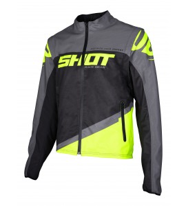 Shot, Jacka SOFTSHELL LITE, VUXEN, M, GRÅ NEON GUL