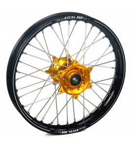 Haan Wheels, Komplett Hjul A60, 2,15, 19", BAK, SVART GULD