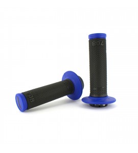 Progrip, 708 Dual Density Full Diamond LOCK ON GRIPS, SVART BLÅ