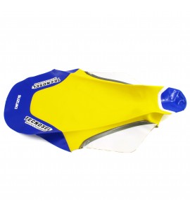 Tecno-X, Sadelöverdrag, RM 125, 96-00 Gul/Blå