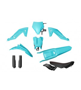 Rtech, Plastkit, Revolution ink sadel, CYAN MINT SVART BLÅ