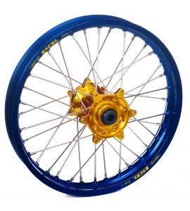 Haan Wheels, Komplett Hjul, 2,15, 19", BAK, BLÅ GULD
