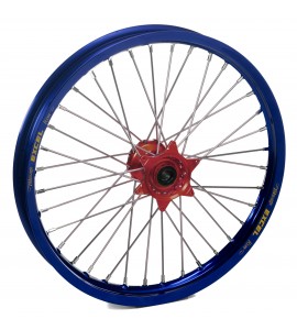 Haan Wheels, Komplett Hjul, 1,40, 19", FRAM, RÖD BLÅ