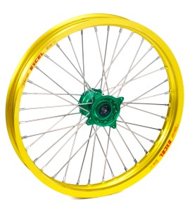Haan Wheels, Komplett Hjul, 1,60, 14", FRAM, GUL GRÖN
