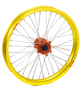 Haan Wheels, Komplett Hjul, 1,40, 19", FRAM, GUL ORANGE