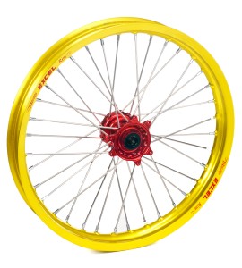 Haan Wheels, Komplett Hjul, 1,60, 21", FRAM, GUL RÖD