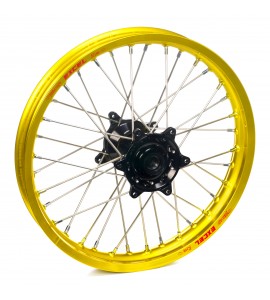 Haan Wheels, Komplett Hjul, 2,15, 19", BAK, GUL SVART