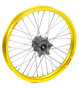 Haan Wheels, Komplett Hjul, 1,40, 19", FRAM, GUL GRÅ