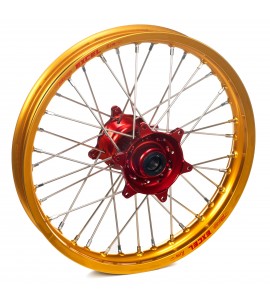 Haan Wheels, Komplett Hjul, 2,15, 19", 2,15, 19", BAK, RÖD GULD