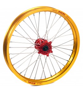 Haan Wheels, Komplett Hjul, 1,60, 21", FRAM, GULD RÖD