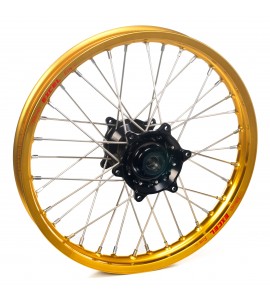 Haan Wheels, Komplett Hjul, 1,60, 12", BAK, GULD SVART