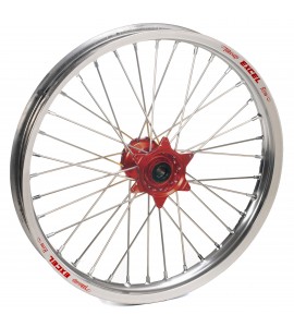 Haan Wheels, Komplett Hjul, 1,60, 21", FRAM, SILVER RÖD