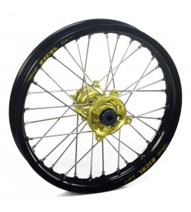 Haan Wheels, Komplett Hjul, 2,15, 19", BAK, SVART GUL