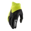 100%, ITRACK YOUTH Handskar Black/Flo Yellow, BARN, XL, NEON SVART GUL