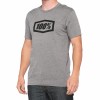 100%, ICON Short Sleeve Tee Heather Grey, VUXEN, S, GRÅ