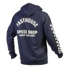 Fasthouse, Haven Hooded Zip-Up, Navy - XL, VUXEN, XL, BLÅ