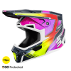 Shot, HJÄLM LITE RACING, BLUE NEON YELLOW, PEARLY, VUXEN, S