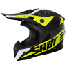 Shot, HJÄLM PULSE AIRFIT BLACK WHITE NEON YELLOW GLOSSY, VUXEN, L