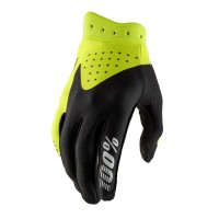 100%, ITRACK Handskar Black/Flo Yellow, VUXEN, S, NEON SVART GUL