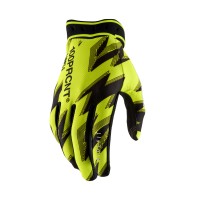 100%, RIDEFIT Handskar Flo Yellow/Black, VUXEN, M, NEON SVART GUL