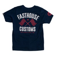 Fasthouse, Youth 68 Trick Tee, Midnight, BARN, S