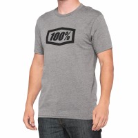 100%, ICON Short Sleeve Tee Heather Grey, VUXEN, M, GRÅ