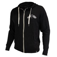 Fasthouse, Finish Line Zip Up Hoodie, VUXEN, L, SVART