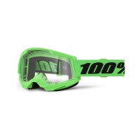 100%, STRATA 2 Glasögon Neon Green - Clear Lens, VUXEN