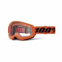 100%, STRATA 2 JUNIOR Glasögon Neon Orange - Clear Lens, BARN