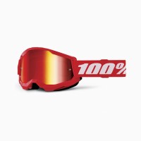 100%, STRATA 2 JUNIOR Glasögon Red - Mirror Red Lens, BARN
