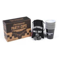 Fasthouse, Party Cups Beer Pong Kit, Black - 24 PK