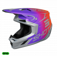 Shot, HJÄLM SPEED KID SIDE PURPLE MATT, BARN, L