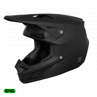 Shot, HJÄLM SPEED KID SOLID BLACK MATT, BARN, L