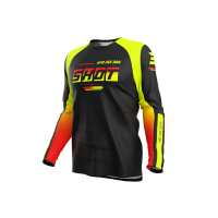 Shot, TRÖJA DRAW KID BLOCK, BARN, 12/13, NEON SVART GUL