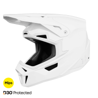 Shot, HJÄLM LITE SOLID WHITE, GLOSSY, VUXEN, M