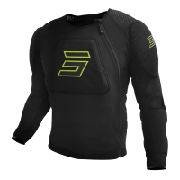 Shot, SKYDDSVÄST PRIME BLACK NEON YELLOW, VUXEN, XXL
