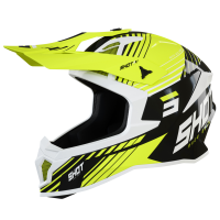 Shot, HJÄLM LITE FURY BLACK NEON YELLOW WHITE GLOSSY, VUXEN, L