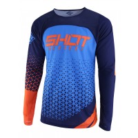 Shot, JERSEY DELTA, VUXEN, XL, NEON ORANGE BLÅ