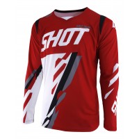 Shot, JERSEY SCORE, VUXEN, XL, RÖD VIT