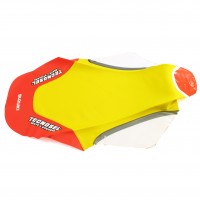 Tecno-X, Sadelöverdrag, RM 125, 96-00 Gul/Röd